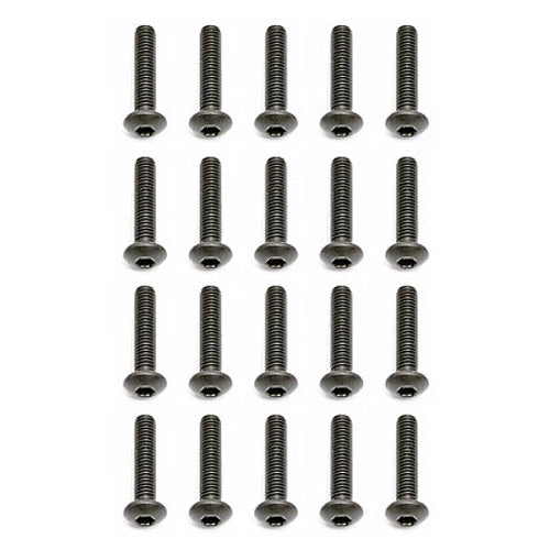 TEAM ASSOCIATED M3 X 14 BUTTON HEAD HEX SCREWS (10)