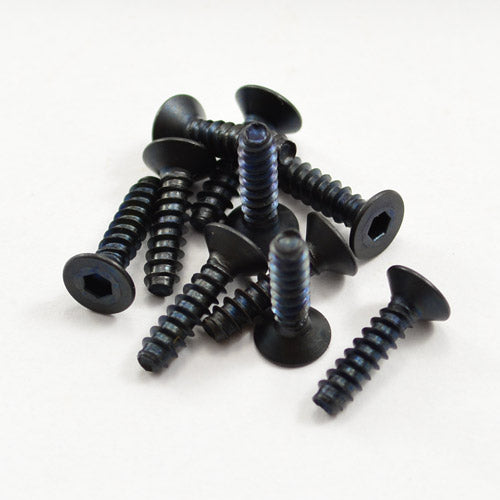 HOBAO M3X12MM HEX SOCKET CSK TAPPING SCREWS