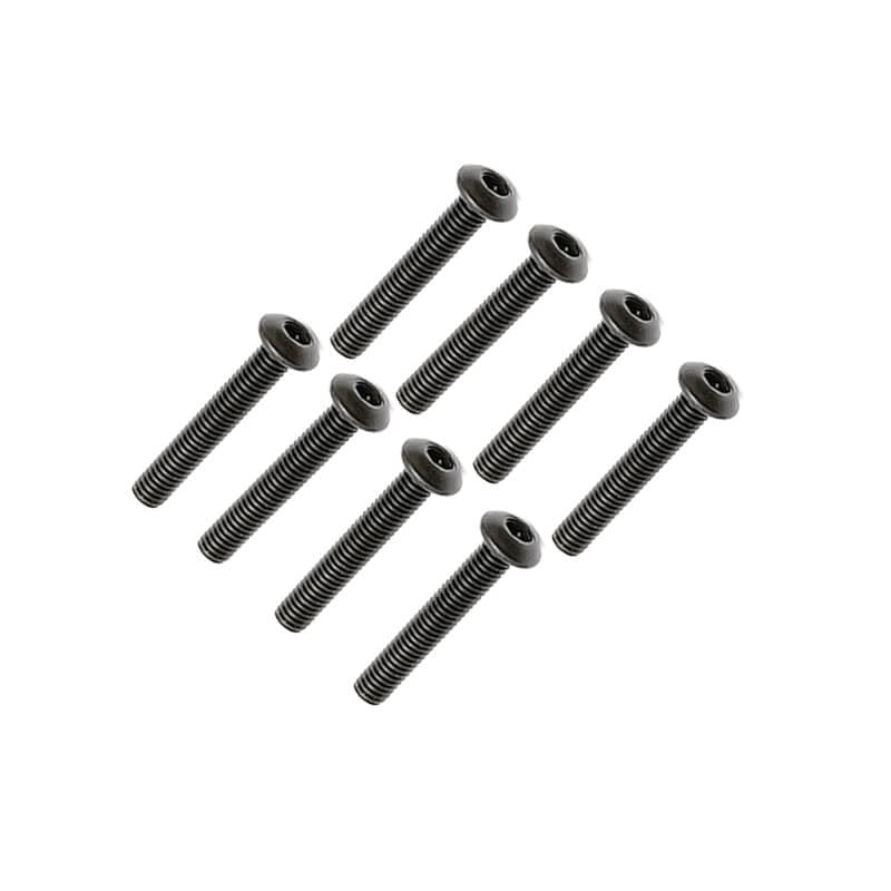 FTX BUTTON HEAD HEX SCREW M3 X 20MM (8PC)