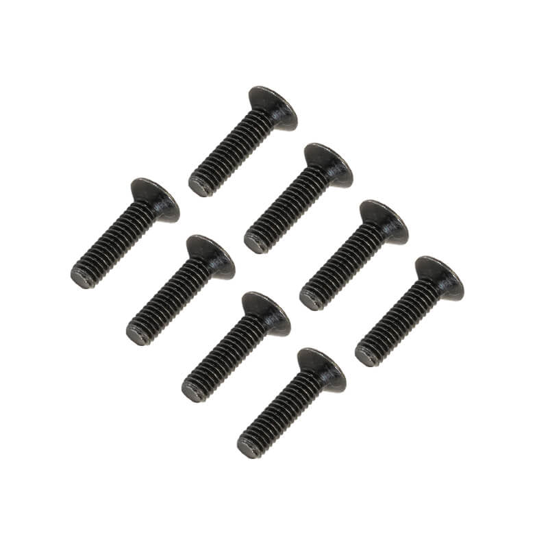 FTX FLAT HEAD HEX SCREW M3 X 12MM (8PC)