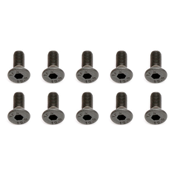 TEAM ASSOCIATED M3 X 8 FLAT HEAD HEX SCREW (10)