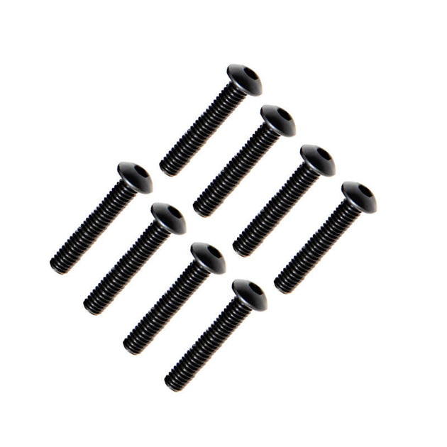 FTX BUTTON HEAD HEX SCREW M4 X 25MM (8PC)