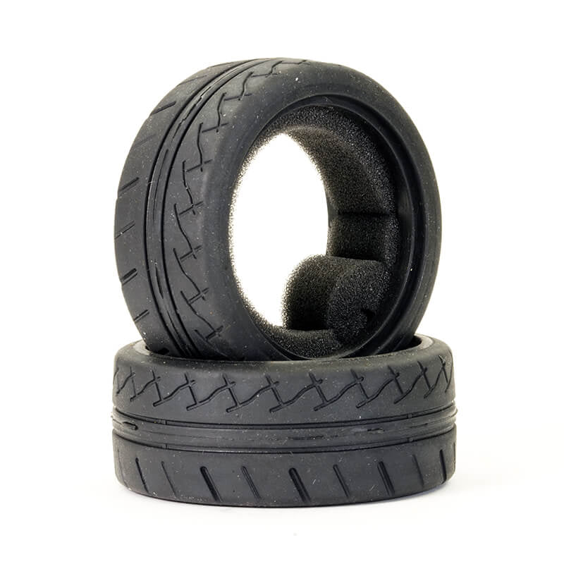 FTX STINGER FRONT 26MM RUBBER TYRE W/INSERTS (PR)