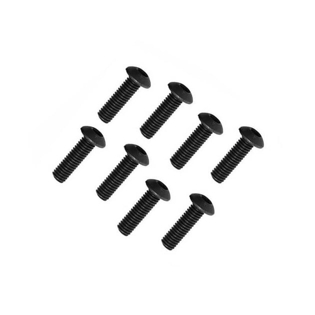 FTX BUTTON HEAD HEX SCREW M3 X 10MM (8PC)