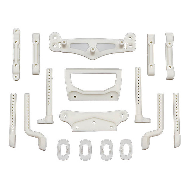 TEAM ASSOCIATED DC10 ARM/BODY/ BUMPER MOUNTS - NATURAL