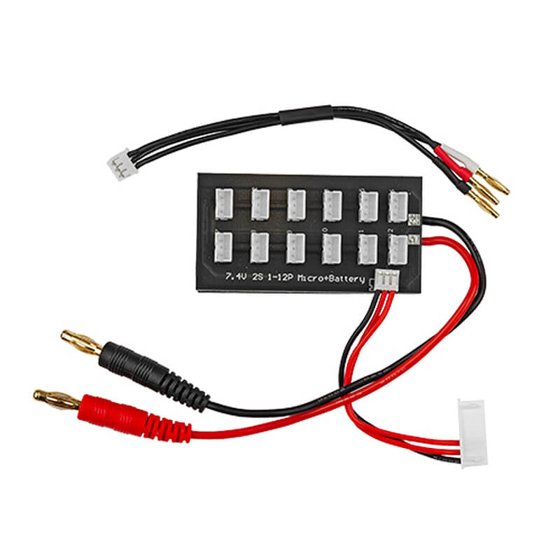 REEDY 2S PARALLEL CHARGING BOARD WITH 2MM BULLET ADAPTER
