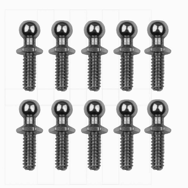TEAM ASSOCIATED RC10 BALLSTUD SET .30, SILVER