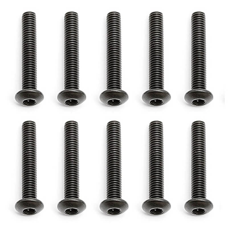 TEAM ASSOCIATED NTC3 M3 X 18MM BUTTON HEAD SCREWS