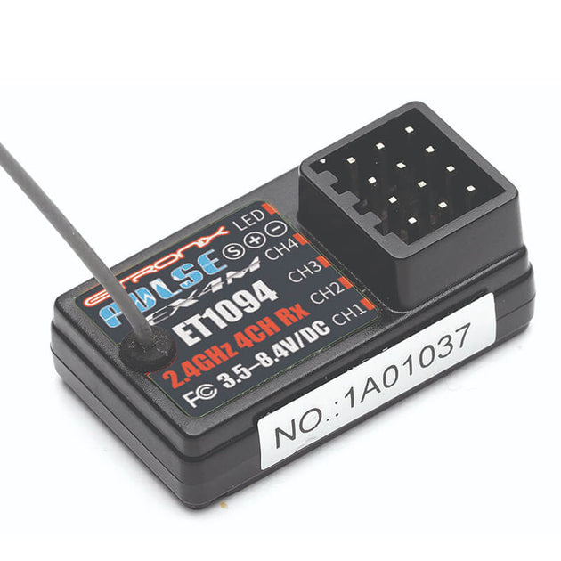 ETRONIX PULSE EX4M 4CH 2.4GHZ ANTENNALESS RECEIVER (ET1063)