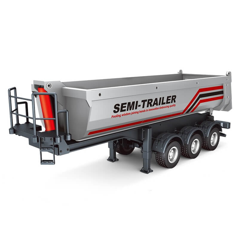 HUINA SILVER TRUCK TRAILER FOR 1501 SCANIA CABS