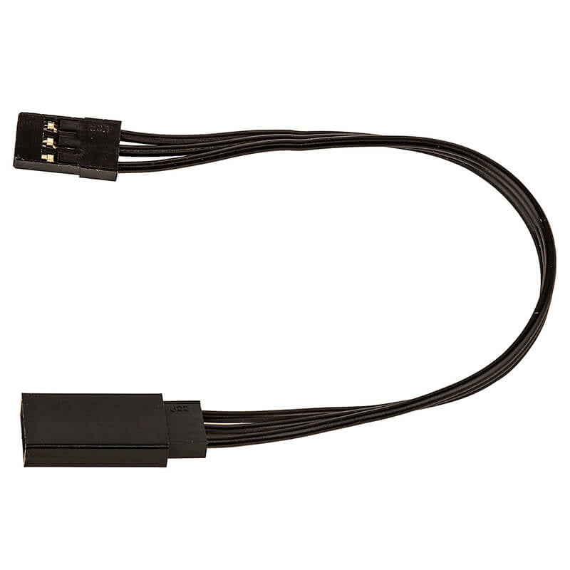 REEDY 125MM SERVO EXTENSION WIRE BLACK (4.92IN)