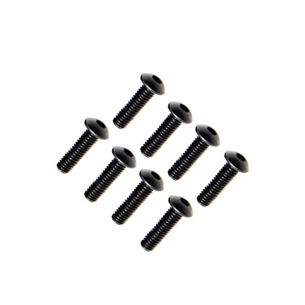 FTX BUTTON HEAD HEX SCREW M4 X 12MM (8PC)