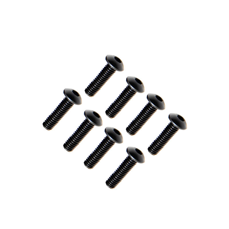 FTX BUTTON HEAD HEX SCREW M4 X 12MM (8PC)