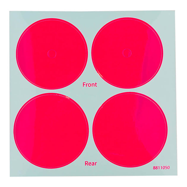 TEAM ASSOCIATED RC10 91 STEALTH CAR PINK WHEEL DOT DECALS