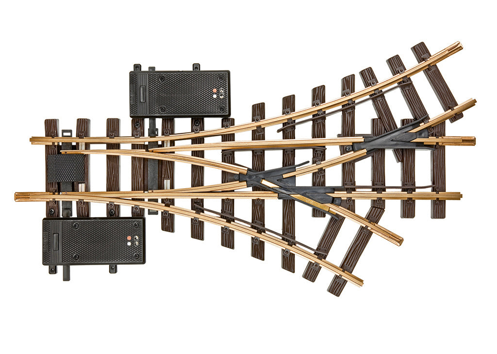 Electric Three-Way Turnout, R1, 30°
