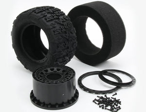 METHOD TERRAFORM BELTED 1/10MT TYRES ON ARRAY BEADLOCK RIMS