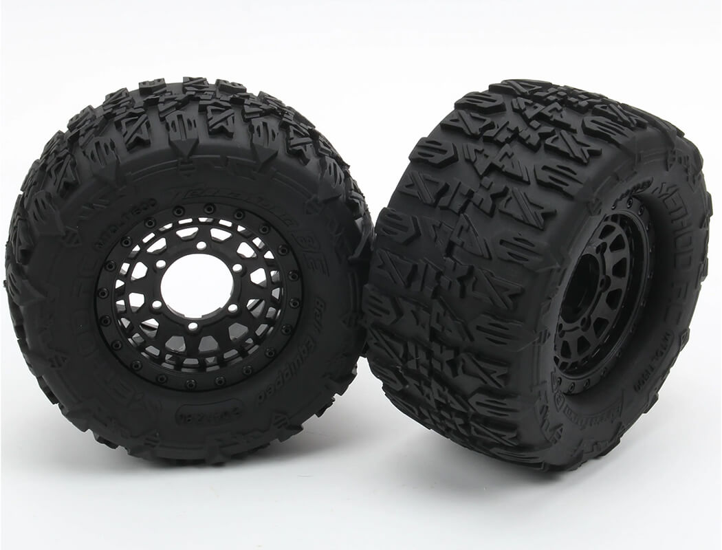 METHOD TERRAFORM BELTED 1/10MT TYRES ON ARRAY BEADLOCK RIMS