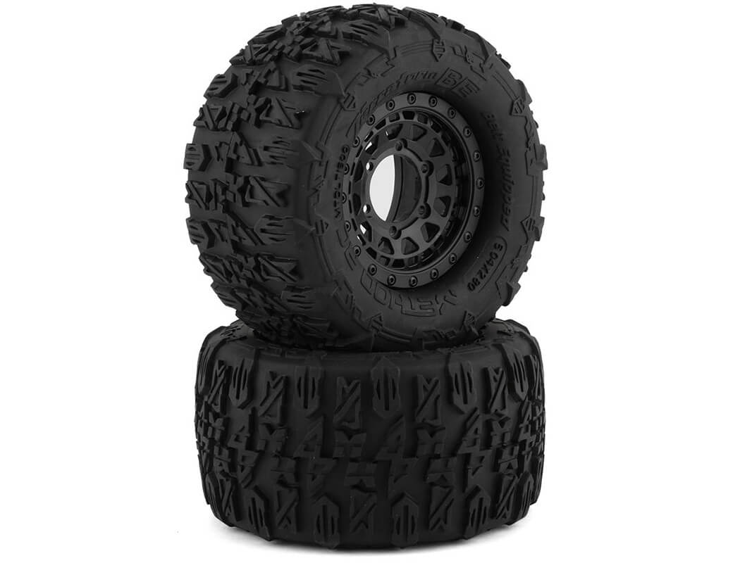 METHOD TERRAFORM BELTED 1/10MT TYRES ON ARRAY BEADLOCK RIMS