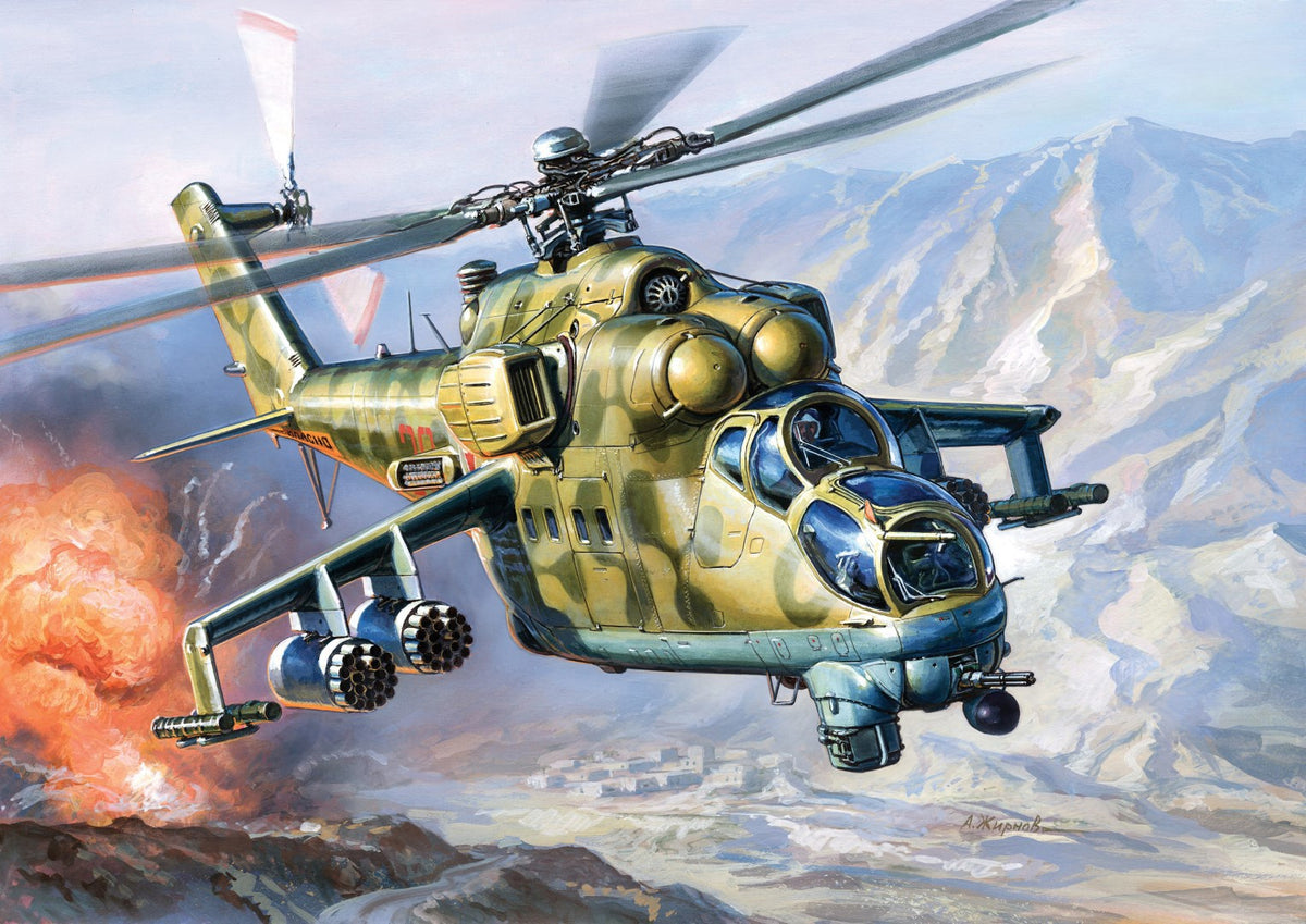1/144 Mil MI-24V Hind Soviet Attack Helicopter
