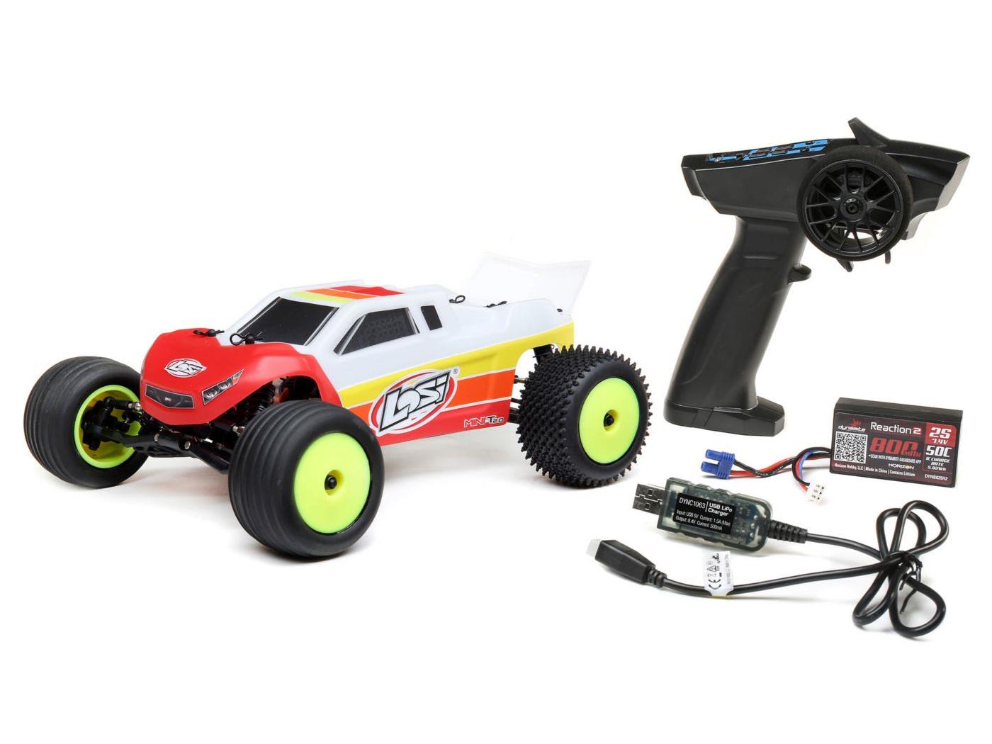 Losi Mini-T 2.0 2WD Stadium Truck Brushless RTR, Red
