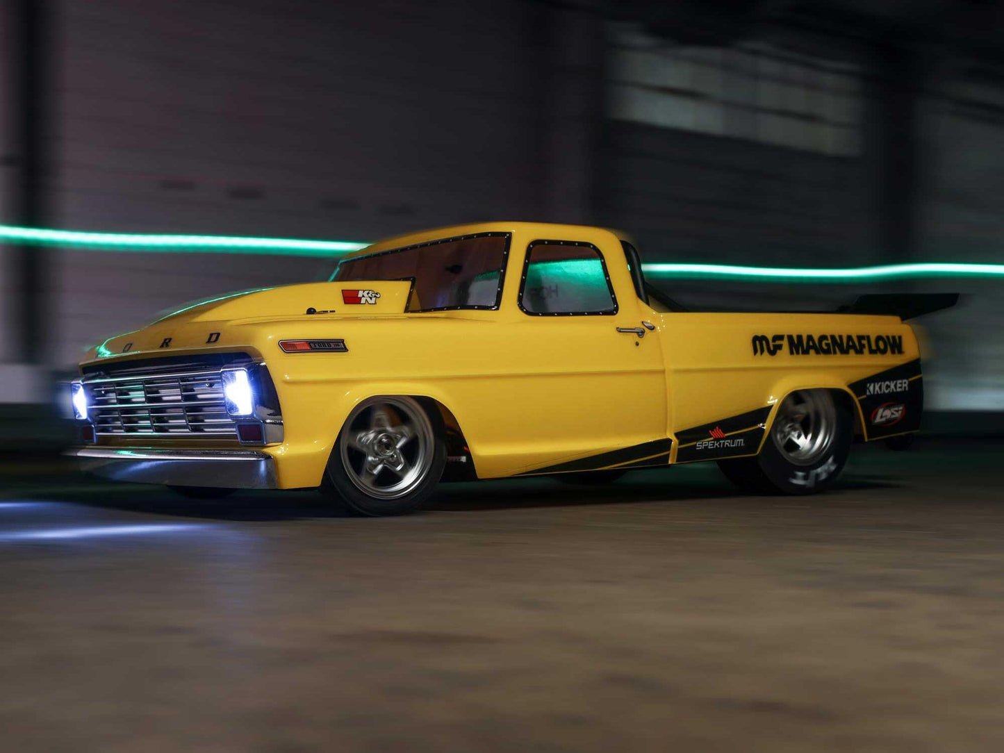 68 F100 22S Drag Car, BL RTR, Magnaflow: 1/10 2WD