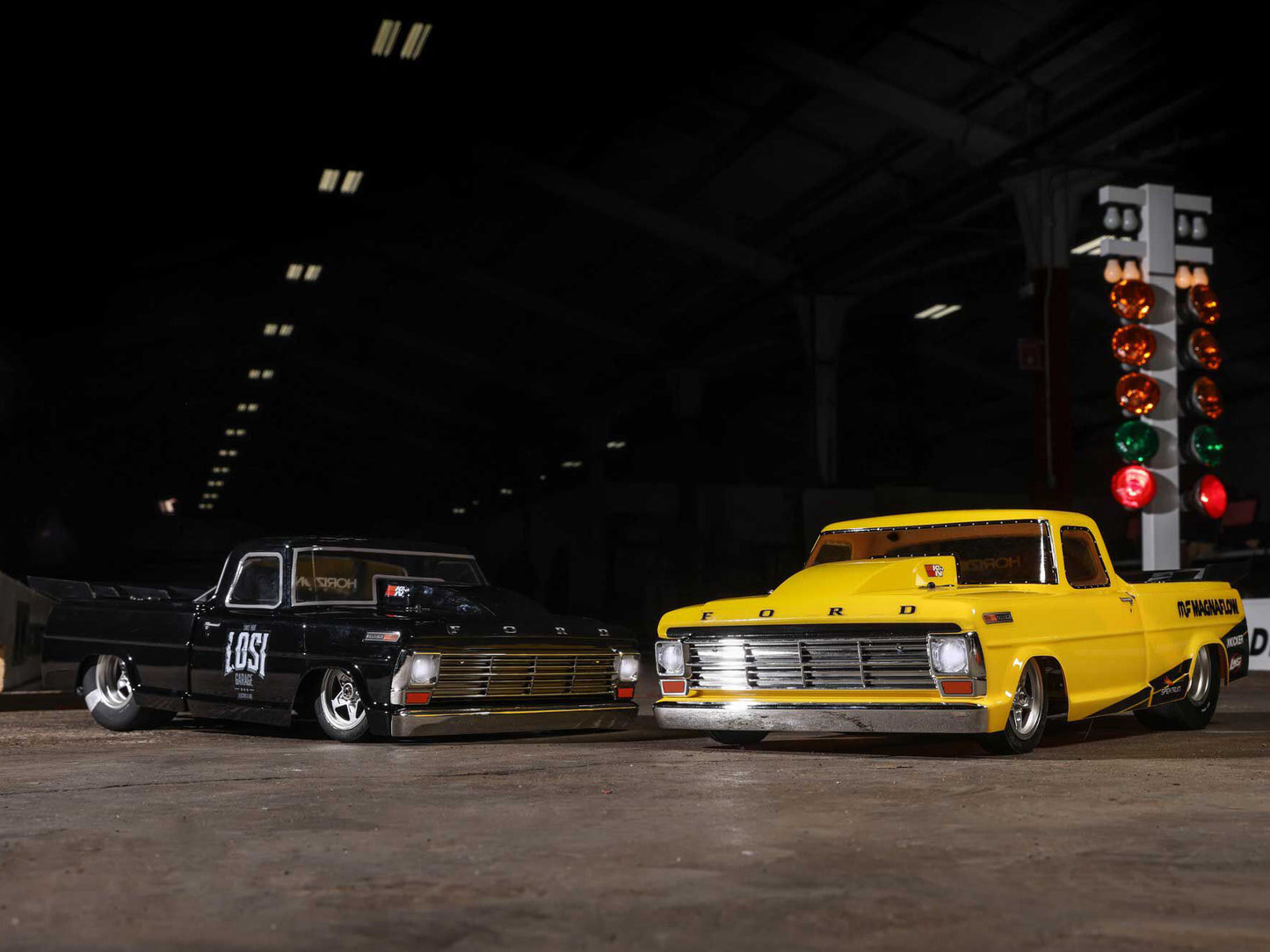 68 F100 22S Drag Car, BL RTR, Losi Gar: 1/10 2WD