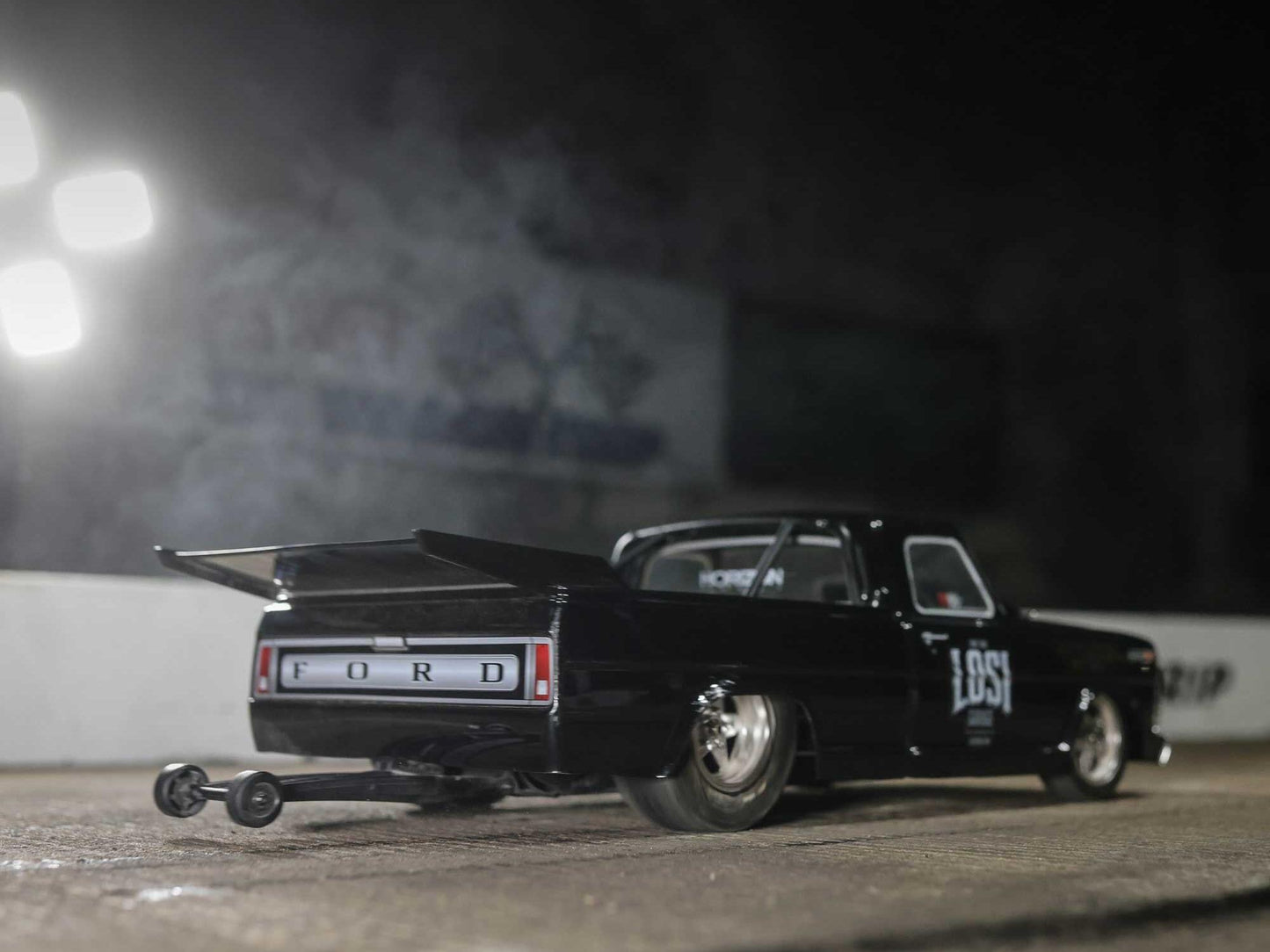 68 F100 22S Drag Car, BL RTR, Losi Gar: 1/10 2WD