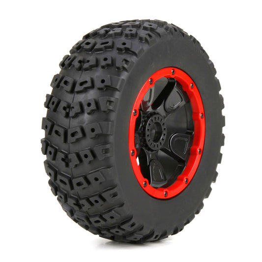 Left & Right Tire (1ea), Premounted: 1:5 4wd DB XL