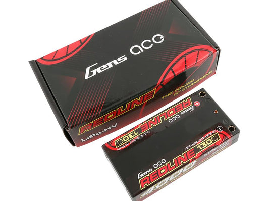 Li-Po HV Car Hard Case 2S 7.6V 4000mAh 130C RL Short 5mm