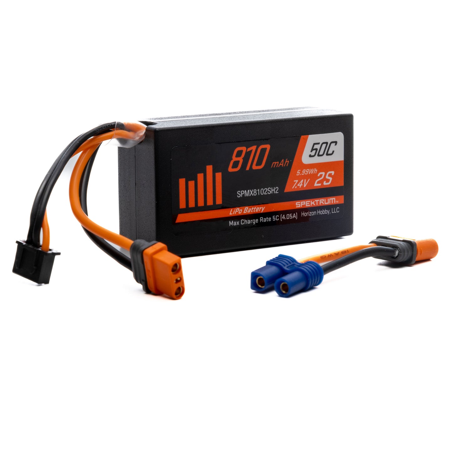 810mAh 2S 7.4V 50C Mini Smart G1 LiPo; IC2