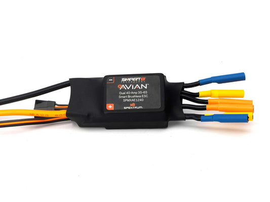Avian Dual 40 Amp Brushless Smart ESC, 3S - 6S
