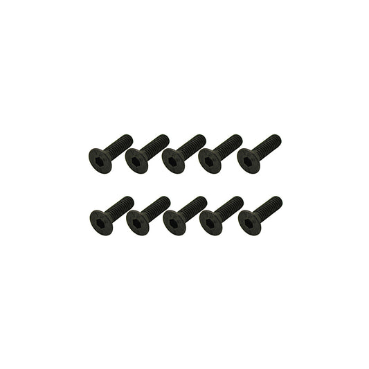 Steel Csk Hex Screws M3 x 10 pk10