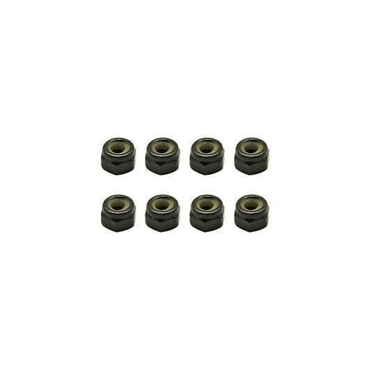 M4 Nyloc Nuts Steel - pk8
