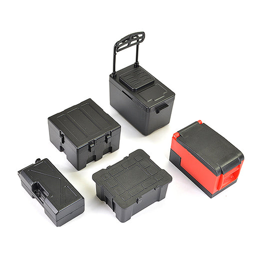 FASTRAX SCALE 5PC TOOL & COOLER CASE SET - BLACK - RC Hobby Product