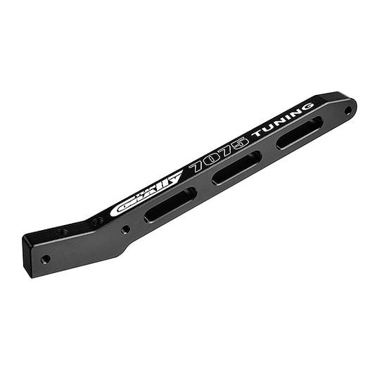 CORALLY CHASSIS BRACE V2 REAR SWISS 7075 T6 HARD BLACK BUGG. - High-Speed RTR RC Truck