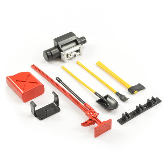 FASTRAX SCALE 6-PIECE TOOL SET RED/YELLOW PAINTED - RC Hobby Product