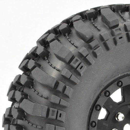 FASTRAX 1:10 CRAWLER ROCKO 1.9 MOUNTED SCALE WHEEL BLACK - RC Hobby Product