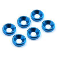 Fastrax M3 Csk Washer Blue (6) - RC Hobby Product