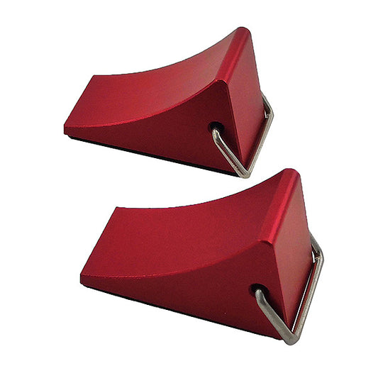 FASTRAX WHEEL CHOCK SET (2PC) - RED - RC Hobby Product