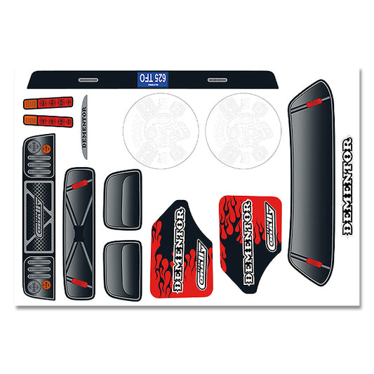 CORALLY BODY DECAL SHEET - DEMENTOR XP 6S 2021 - High-Speed RTR RC Truck