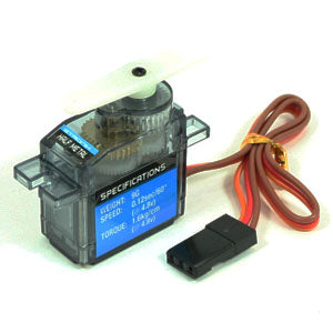 ETRONIX 9G 1.6kg/0.12s MICRO SERVO w/HALF METAL GEARS - RC Hobby Product
