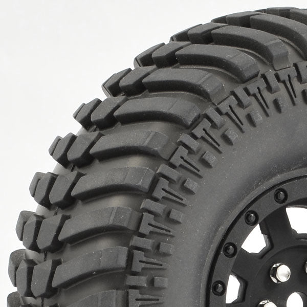 FASTRAX 1:10 CRAWLER PASO 1.9 MOUNTED SCALE WHEEL BLACK - RC Hobby Product