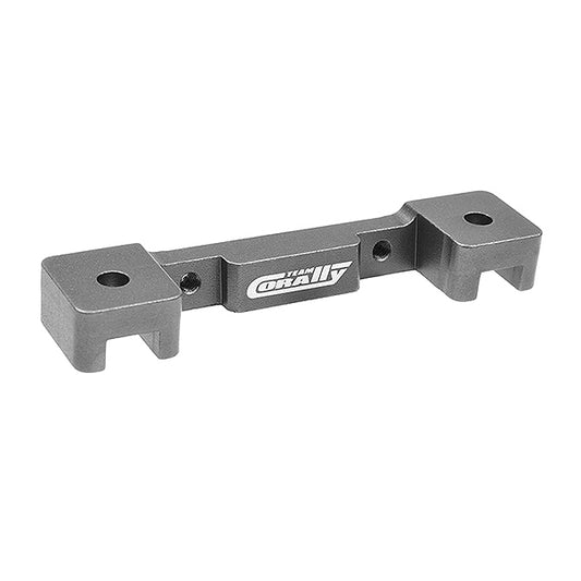 CORALLY ARM HOLDER XTR UPPER FRONT ALUMINIUM - TITANIUM - High-Speed RTR RC Truck