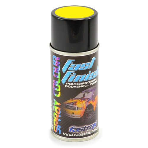 Fastrax Fast Finish Yellow Glow Spray Paint 150ML - RC Hobby Product