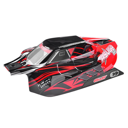 CORALLY POLYCARBONATE BODY ASUGA XLR PAINTED RED CUT 1 PC - High-Speed RTR RC Truck