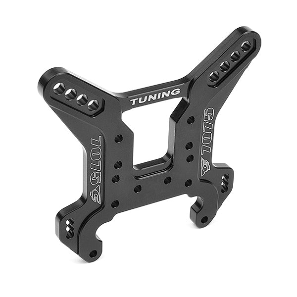 CORALLY SHOCK TOWER REAR SWISS 7075 T6 5MM HARD BLACK - High-Speed RTR RC Truck