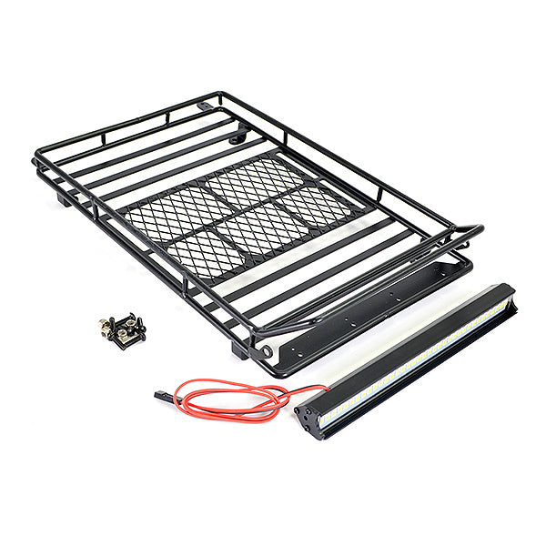 FASTRAX ROOFTOP LUGGAGE RACK W/LED LIGHT BAR (230X143X25MM) - RC Hobby Product