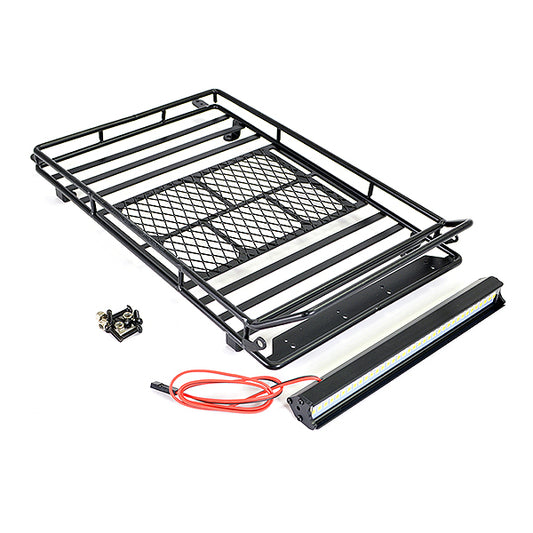 FASTRAX ROOFTOP LUGGAGE RACK W/LED LIGHT BAR (230X143X25MM) - RC Hobby Product