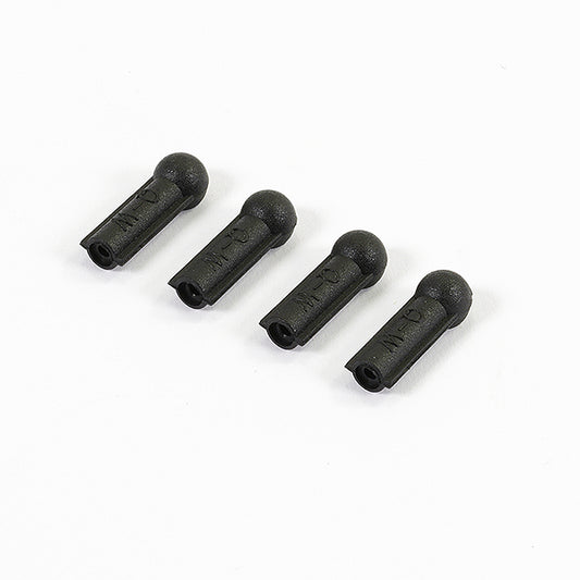 FASTRAX BLACK THROTTLE BALLCUPS (4) - RC Hobby Product