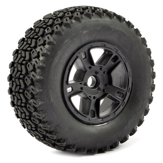 FASTRAX 1:10 SC ZIGZAG MOUNTED 5-SPOKE BLACK (SLASH FR) (PR) - RC Hobby Product